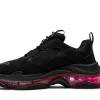 Balenciaga Triple S Sneaker 'Clear Sole - Black Pink Neon' Reps